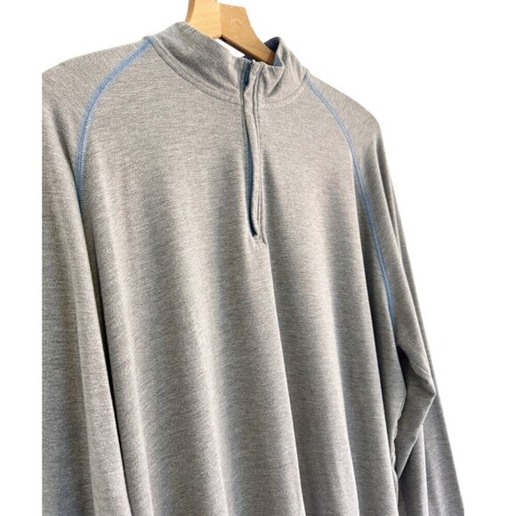 Johnnie-O Mens Sz XL Gray Sully 1/4 Zip Pullover - Picture 3 of 11